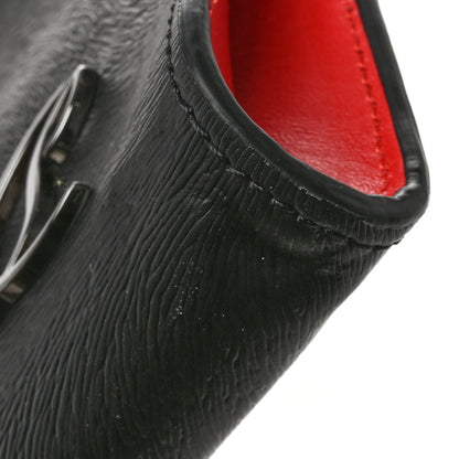 Christian Louboutin Textured Calfskin Loubi54 Pouch Black 9 of 10