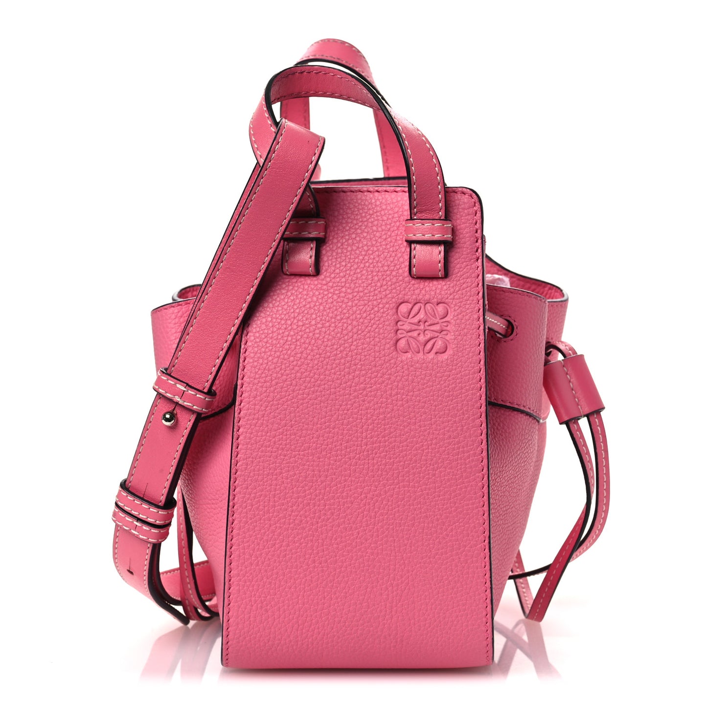 Calfskin Mini Hammock Shoulder Bag Pink