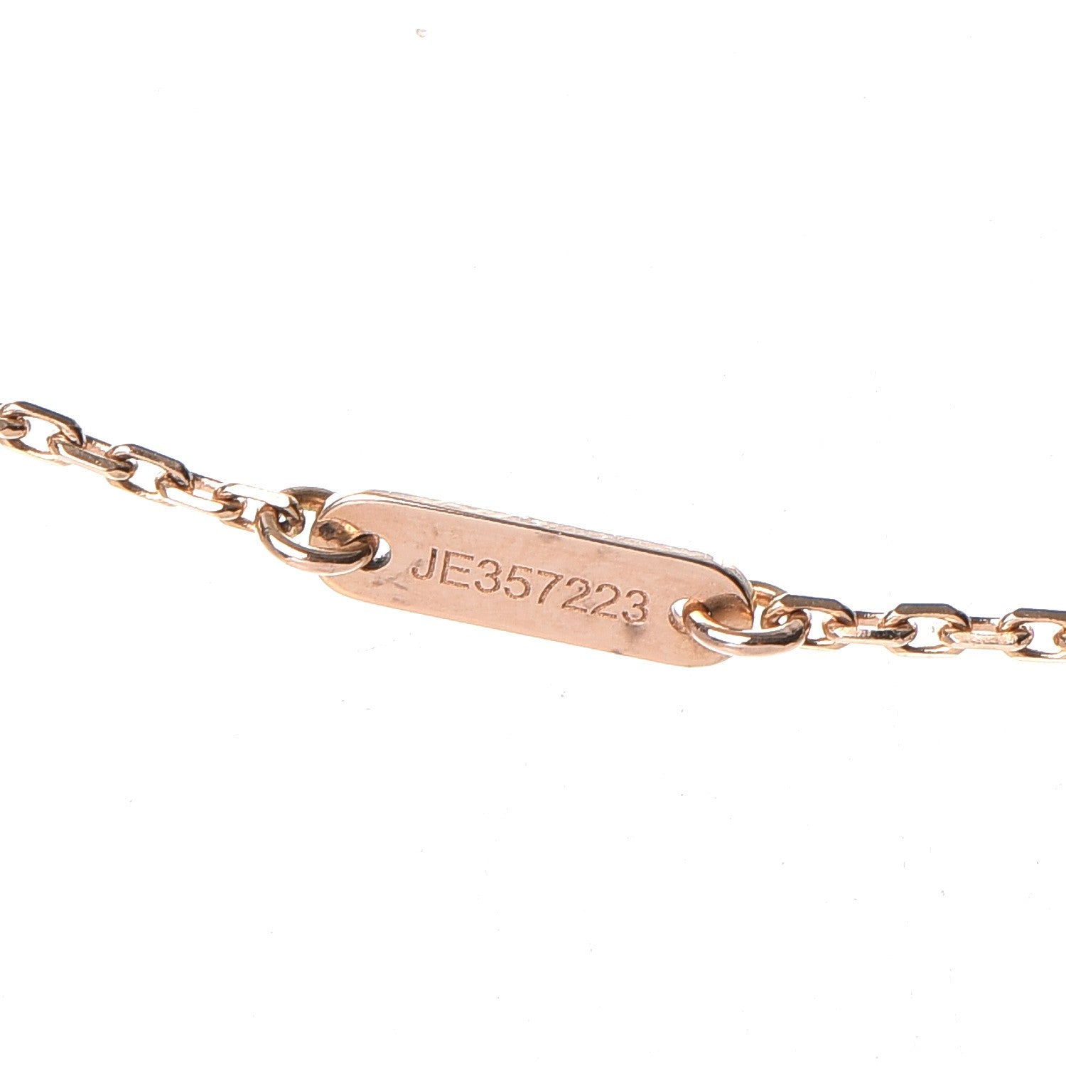 Van Cleef & Arpels 18K Rose Gold Carnelian Sweet Alhambra Heart Pendant Necklace 7 of 8