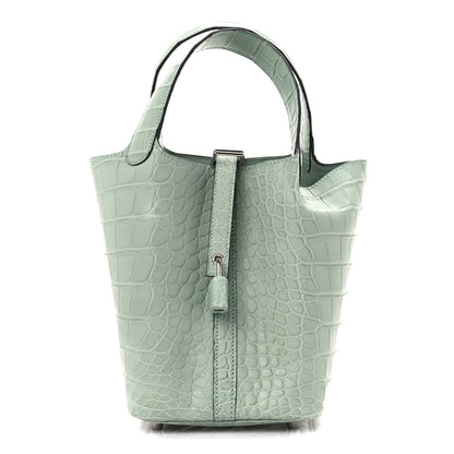 Hermes Matte Alligator Picotin Lock 18 1 of 11