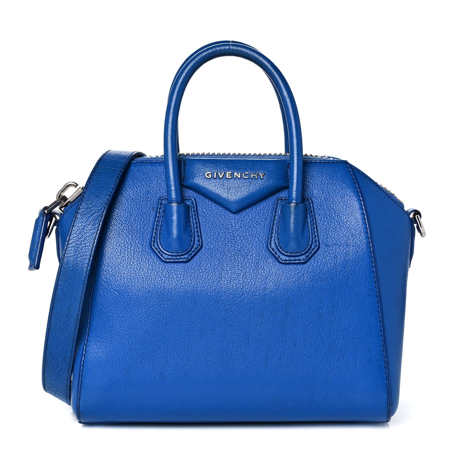 Givenchy Sugar Goatskin Mini Antigona Indigo Blue 1 of 10