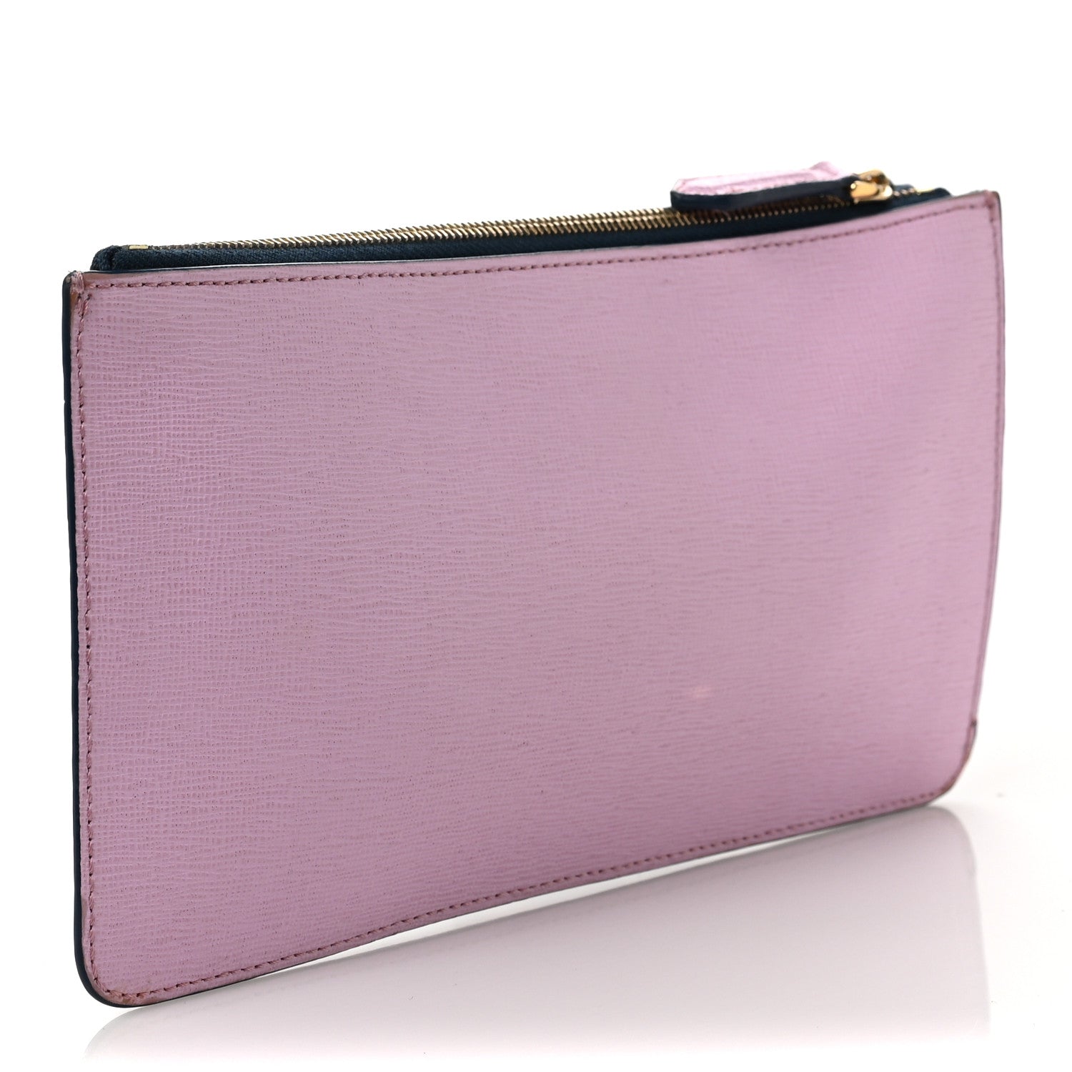 Fendi Vitello Elite Crystal Eye Monster Continental Wallet Cobalt Lavender Pink 3 of 6