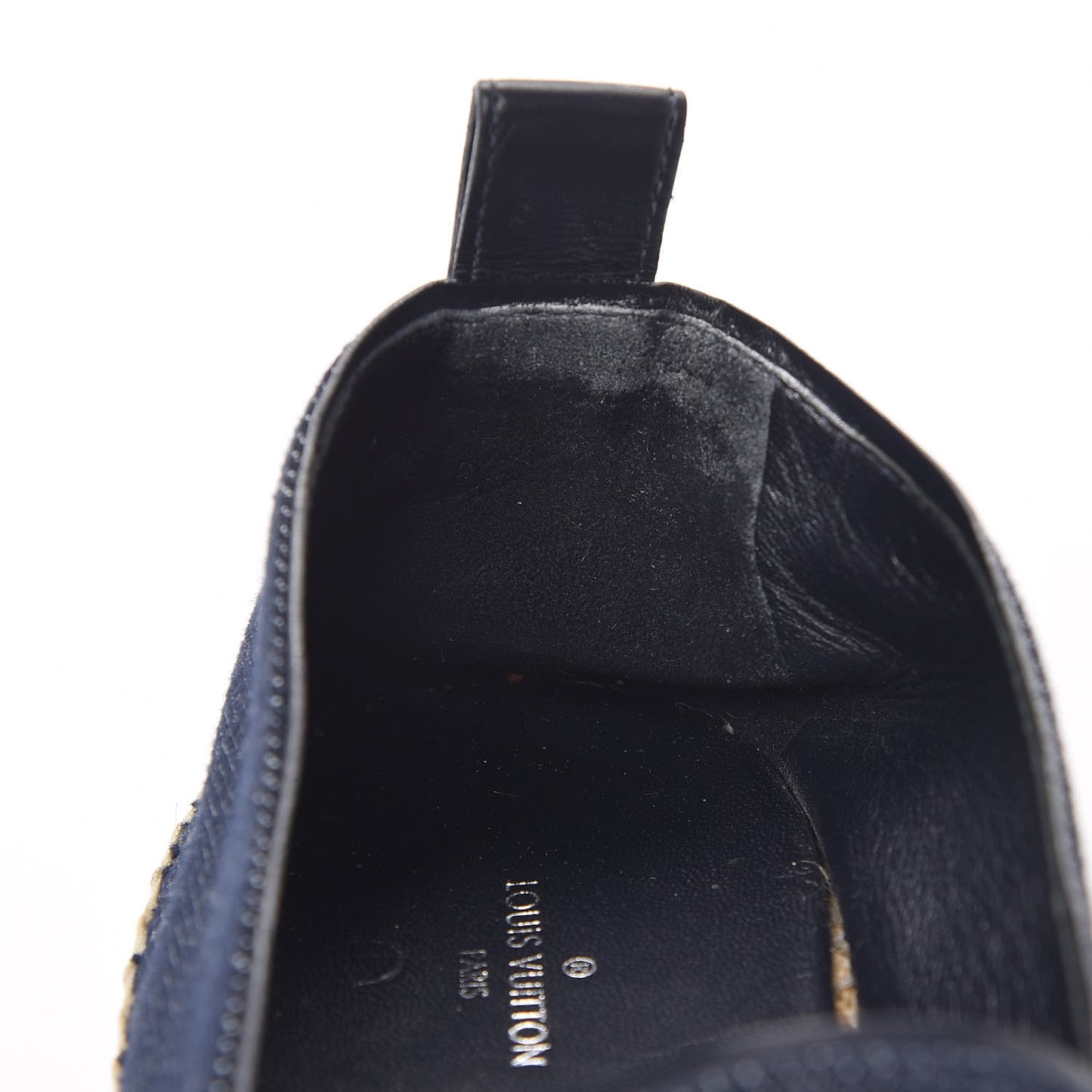 Canvas Waterfall Espadrille Flats 38 Marine