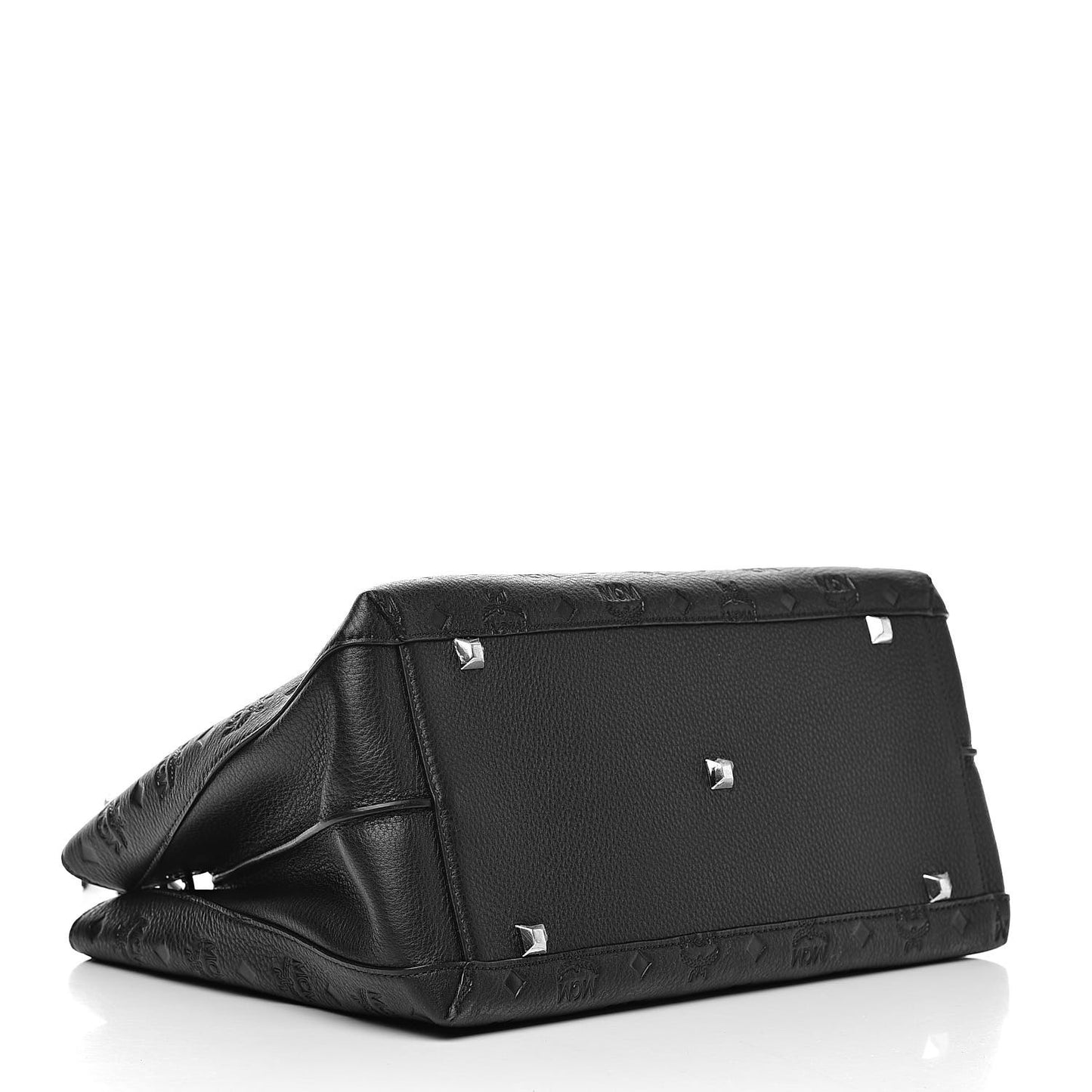 Calfskin Ottomar Monogram Large Essential Tote Black