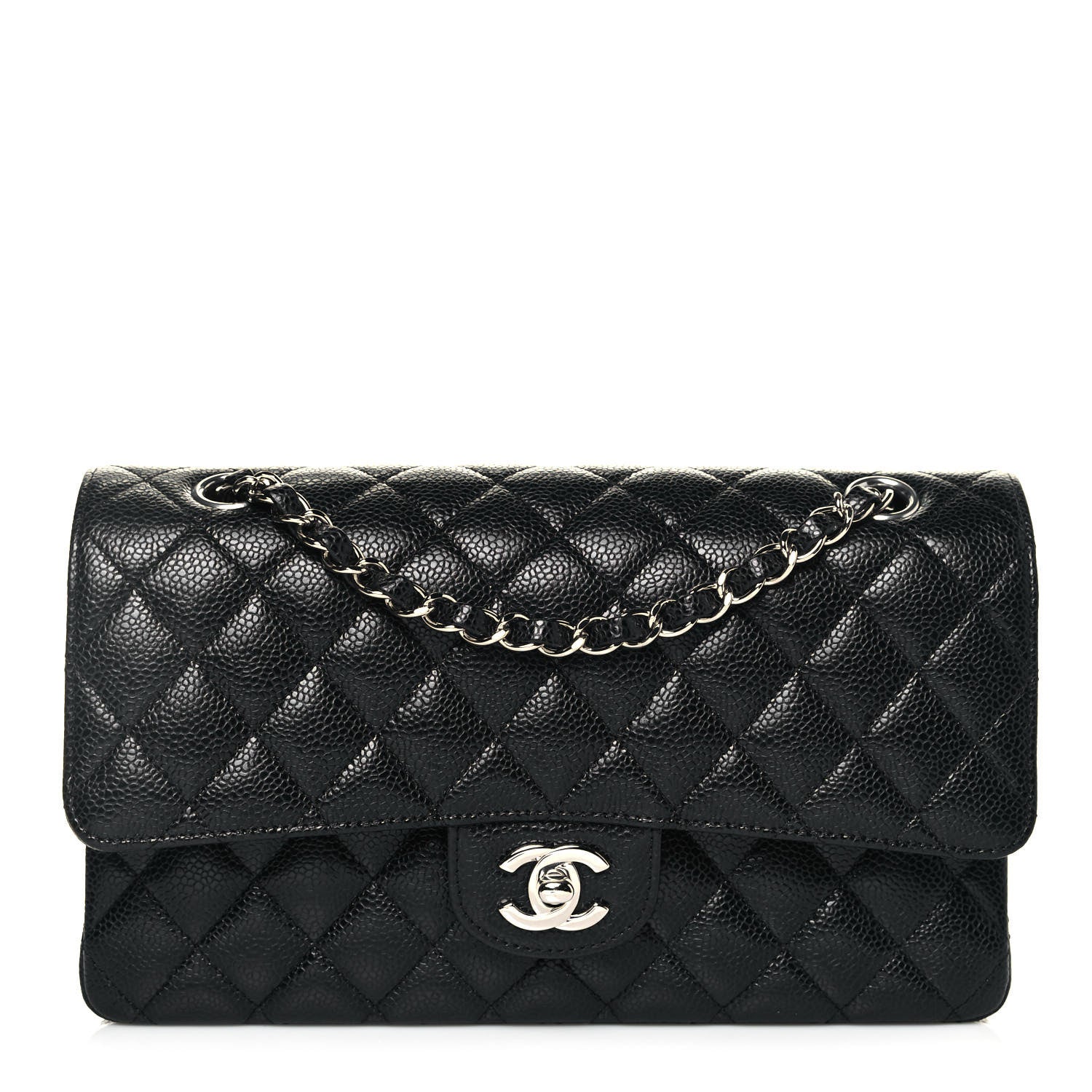 Chanel Caviar Quilted Medium Double Flap Black 1 of 14