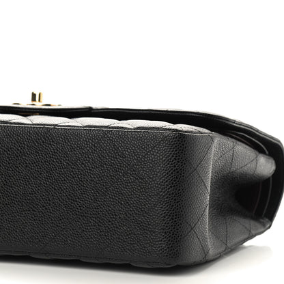 Chanel Caviar Quilted Jumbo Double Flap Black 9 of 9