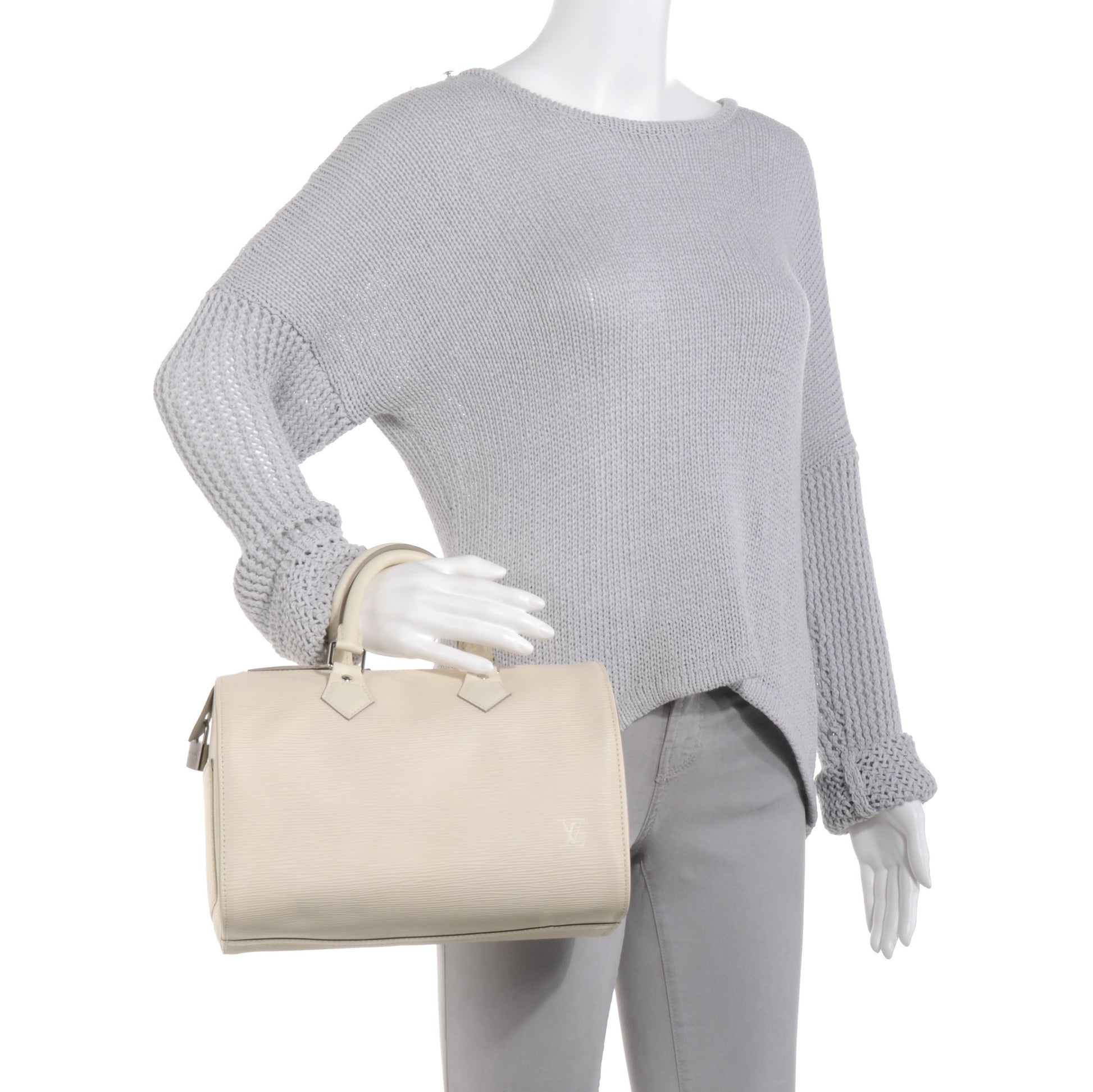 Louis Vuitton Epi Speedy 25 Ivory 2 of 8