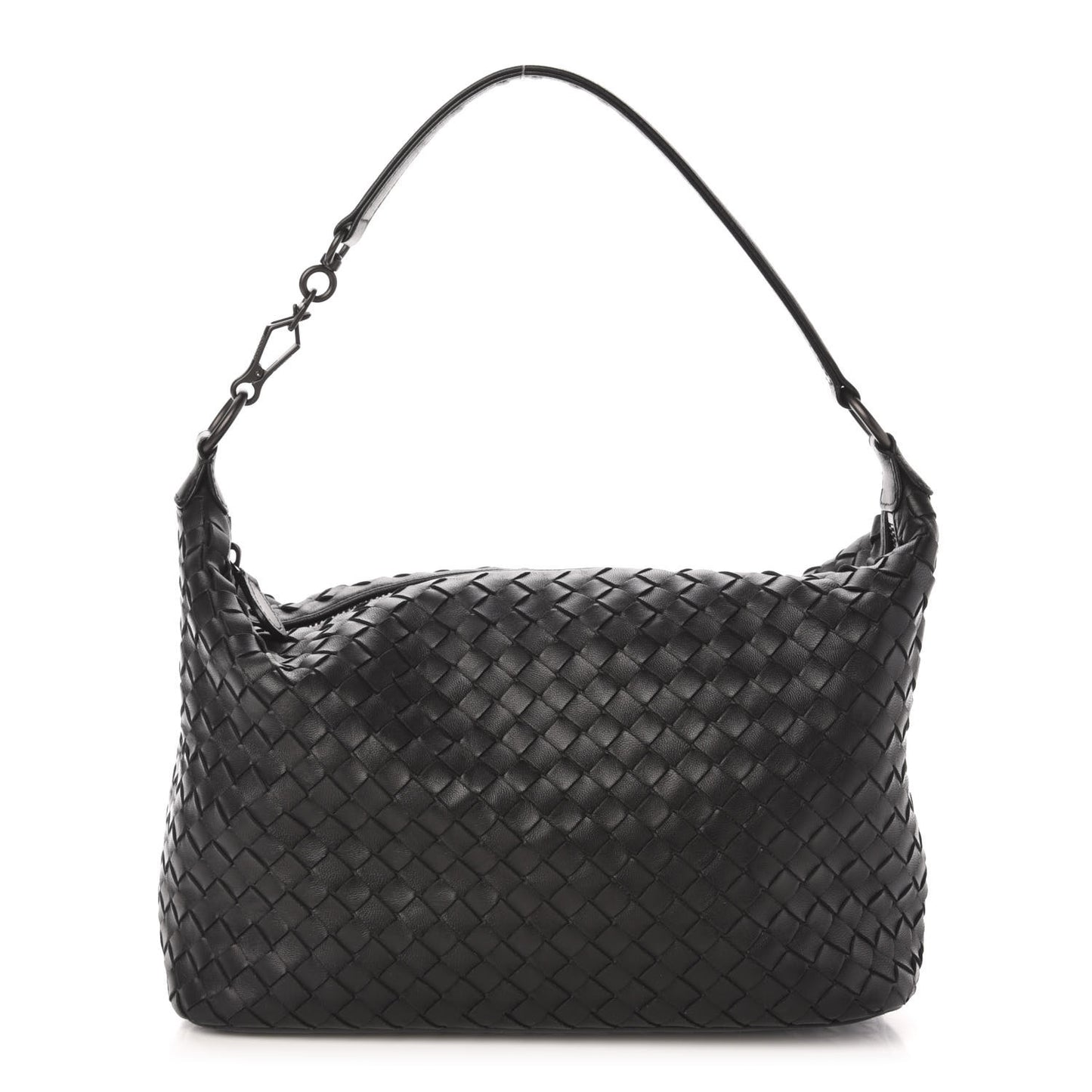 Nappa Intrecciato Small Shoulder Bag Black