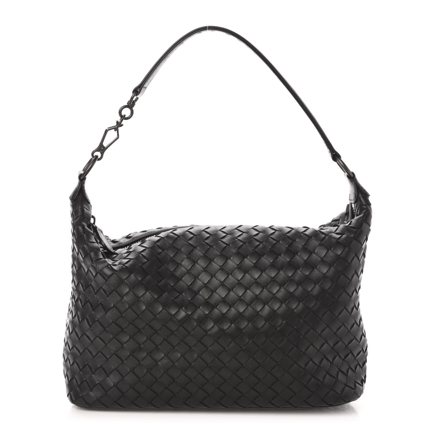 Bottega Veneta Nappa Intrecciato Small Shoulder Bag Black 1 of 20