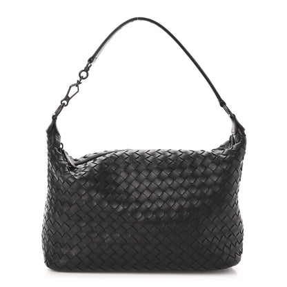 Bottega Veneta Nappa Intrecciato Small Shoulder Bag Black 1 of 20
