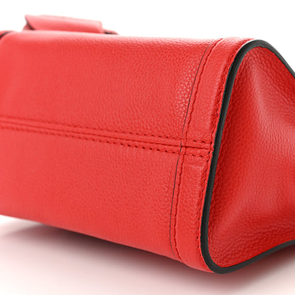 Alexander McQueen Pebbled Calfskin Mini Padlock Tote Red 10 of 12
