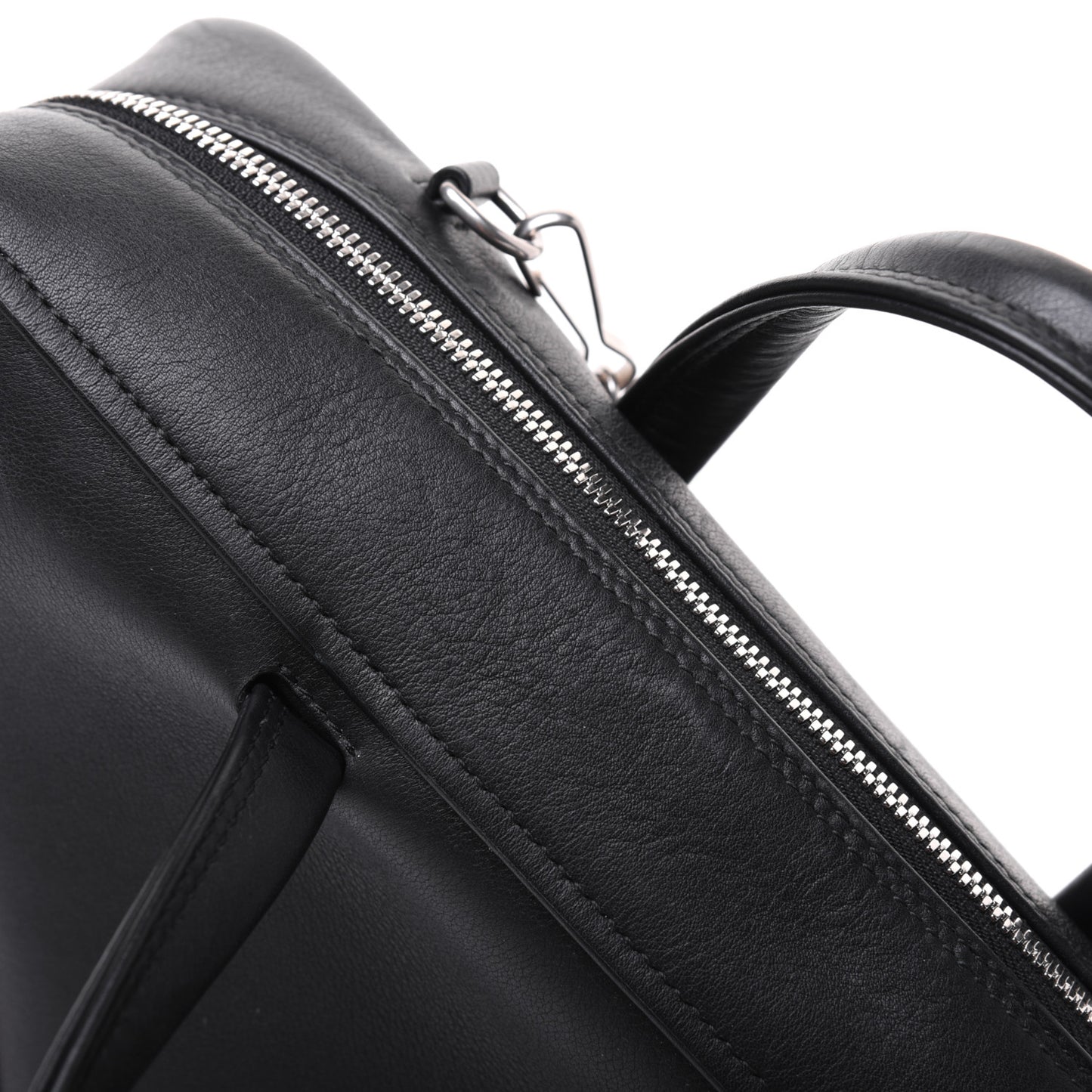Calfskin S Triangle Duffle Black