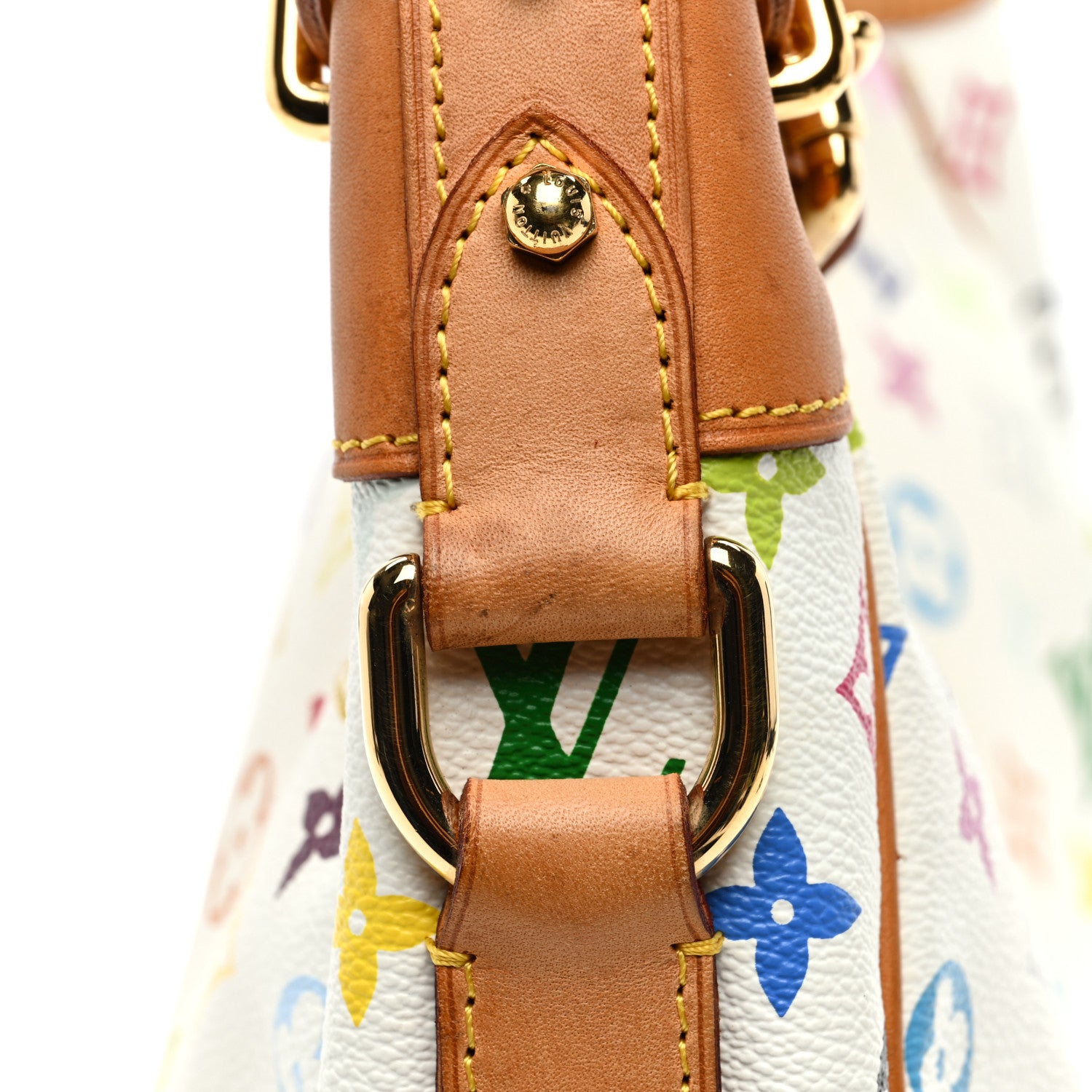 Louis Vuitton LOUIS VUITTON Monogram Multicolor Greta White 15 of 17