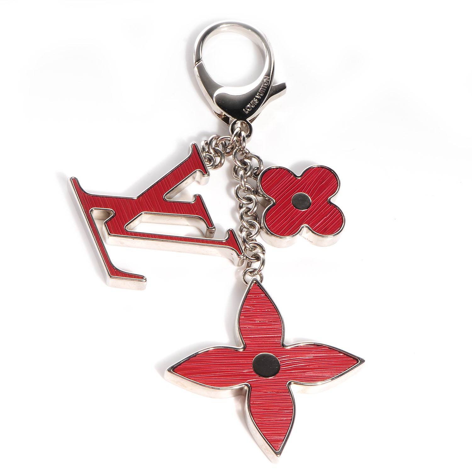 Louis Vuitton Fleur d'Epi Bag Charm Rubis Red 1 of 3