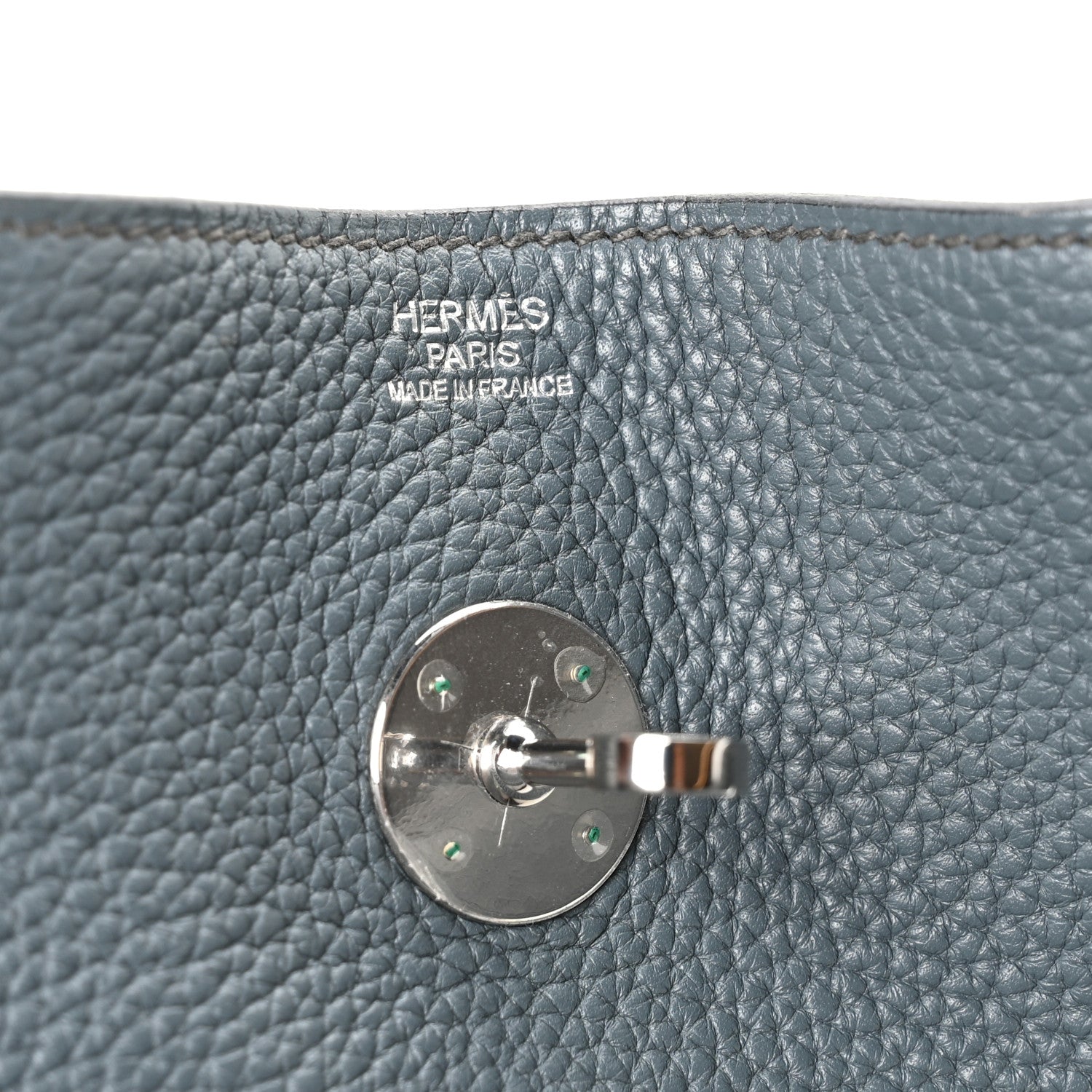 Hermes Taurillon Clemence Lindy 34 Bleu Orage 6 of 10