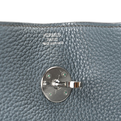 Hermes Taurillon Clemence Lindy 34 Bleu Orage 6 of 10