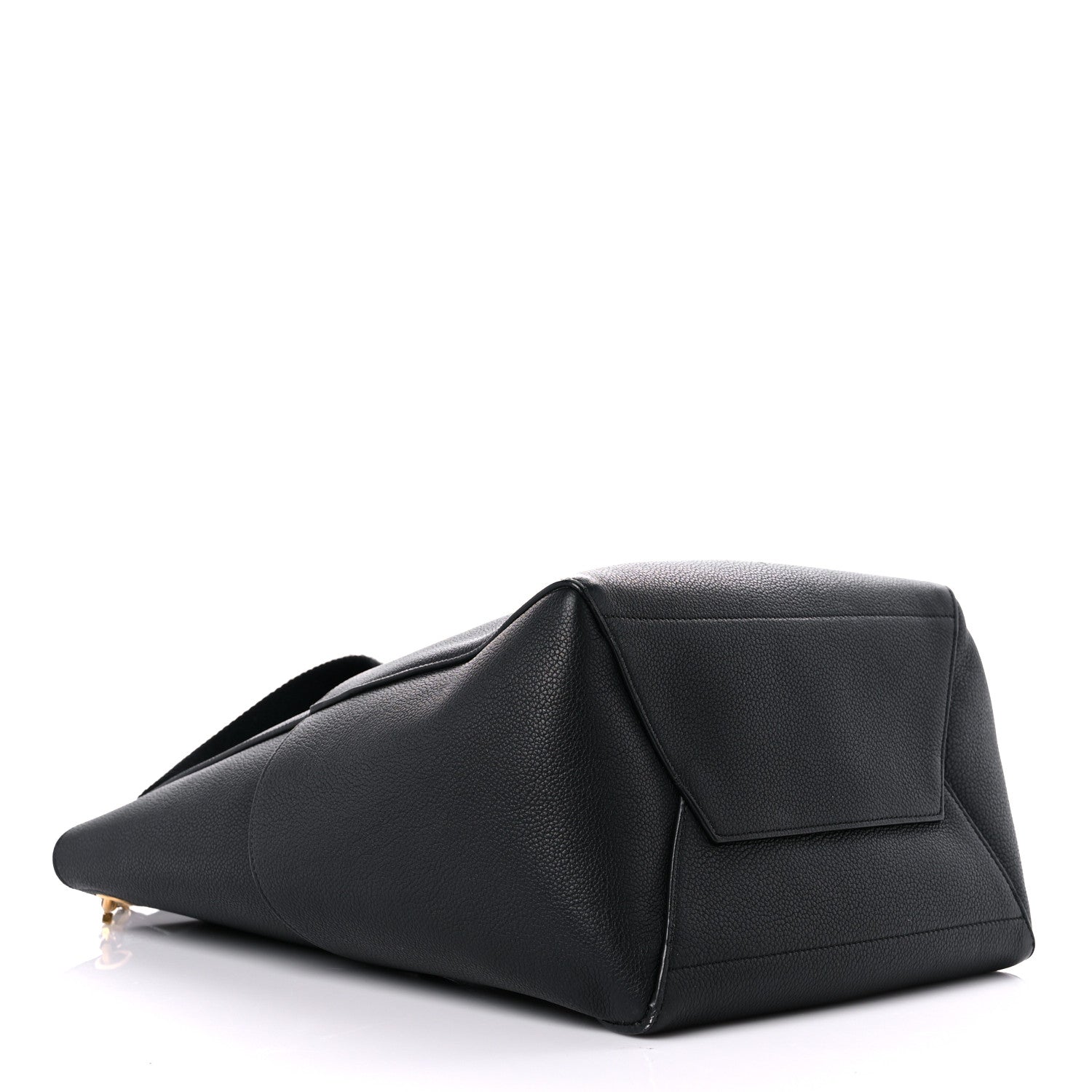 Celine Soft Grained Calfskin Sangle Bucket Bag Black 4 of 15