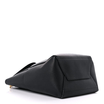 Celine Soft Grained Calfskin Sangle Bucket Bag Black 4 of 15