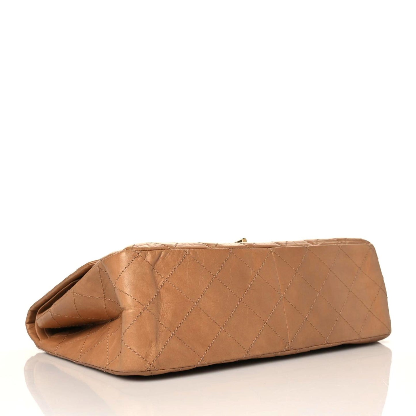 Aged Calfskin Quilted 2.55 Reissue 227 Flap Brown