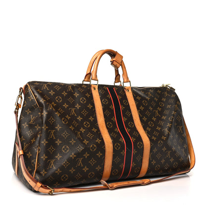 Louis Vuitton Monogram My LV Heritage Keepall Bandouliere 55 Rouge Black 2 of 11