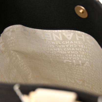 Chanel Canvas Square Stitched CC Small Tote Bag Black 13 of 19