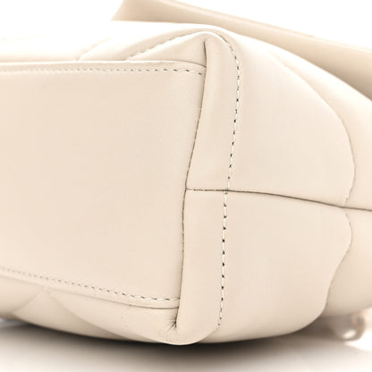 Saint Laurent Lambskin Quilted Toy Loulou Puffer Monogram Chain Satchel Crema Soft 10 of 11
