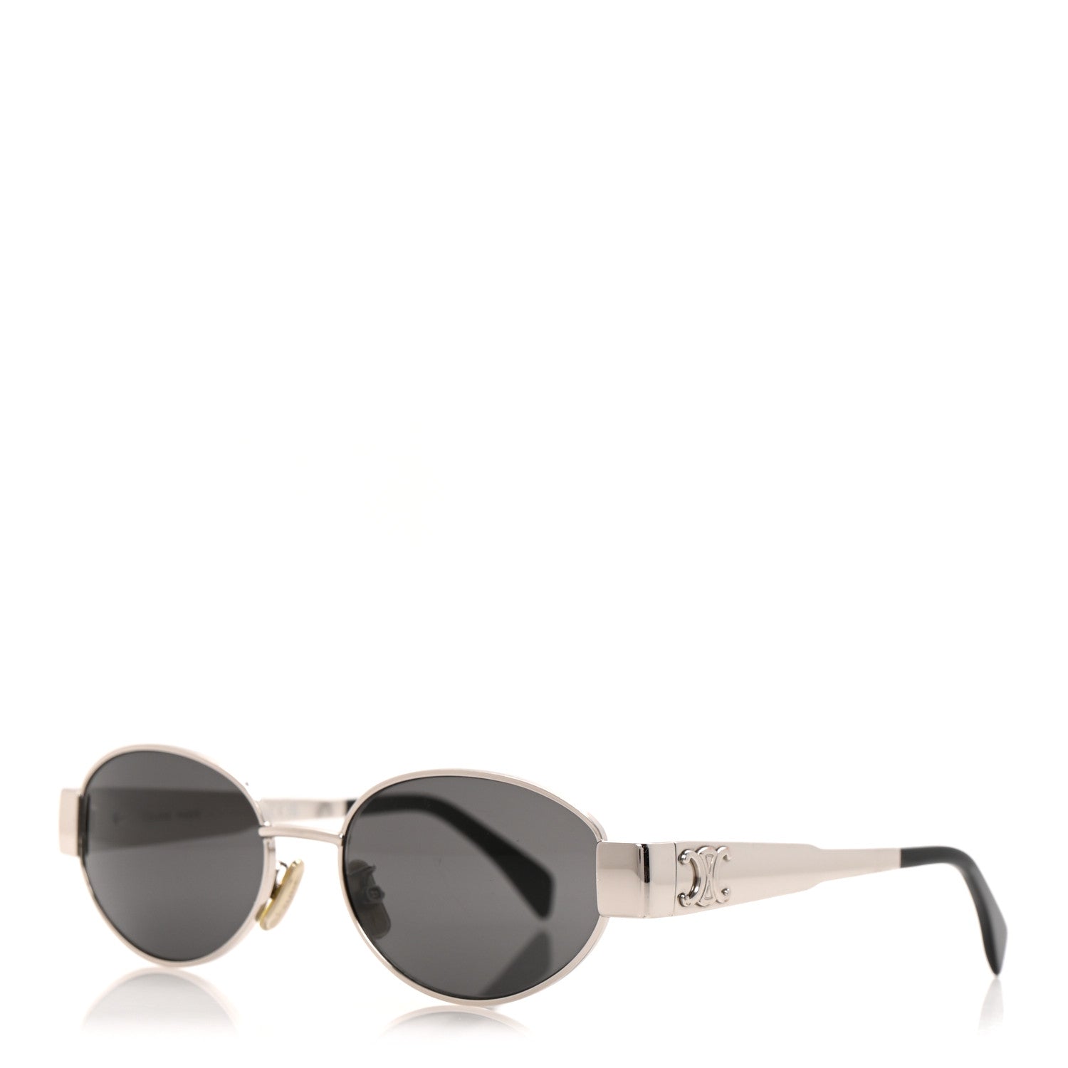 Celine Metal Triomphe 01 Sunglasses CL40235U Silver Black 1 of 7