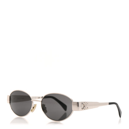 Celine Metal Triomphe 01 Sunglasses CL40235U Silver Black 1 of 7