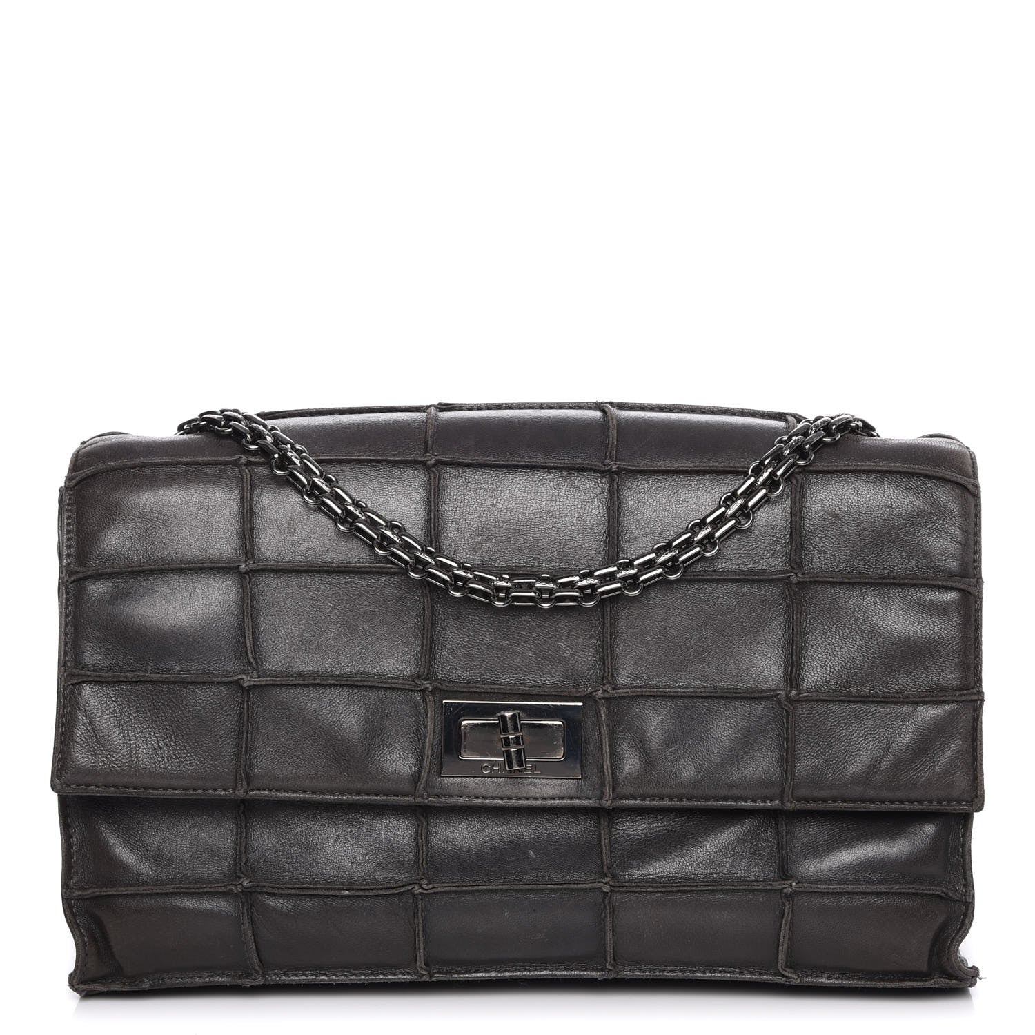Chanel Lambskin Medium Patchwork Mademoiselle Flap Grey 1 of 12