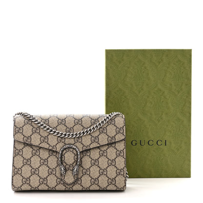 Gucci GG Supreme Monogram Mini Dionysus Chain Wallet Beige Taupe 11 of 11