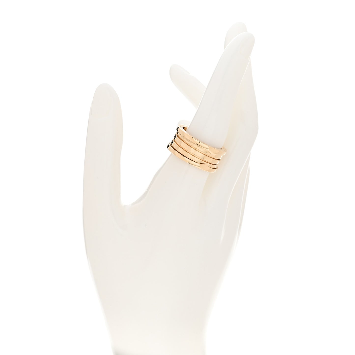 18K Yellow Gold B.Zero1 Two-Band Ring 61 9.5