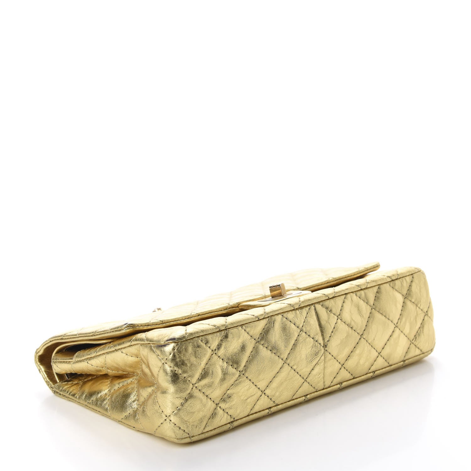 Chanel Metallic Aged Calfskin Quilted 2.55 Reissue 225 Flap Gold 4 of 18