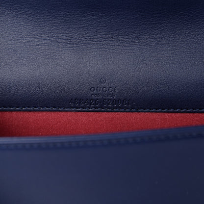 Gucci Velvet Matelasse GG Marmont Mini Bag Cobalt Blue 5 of 9