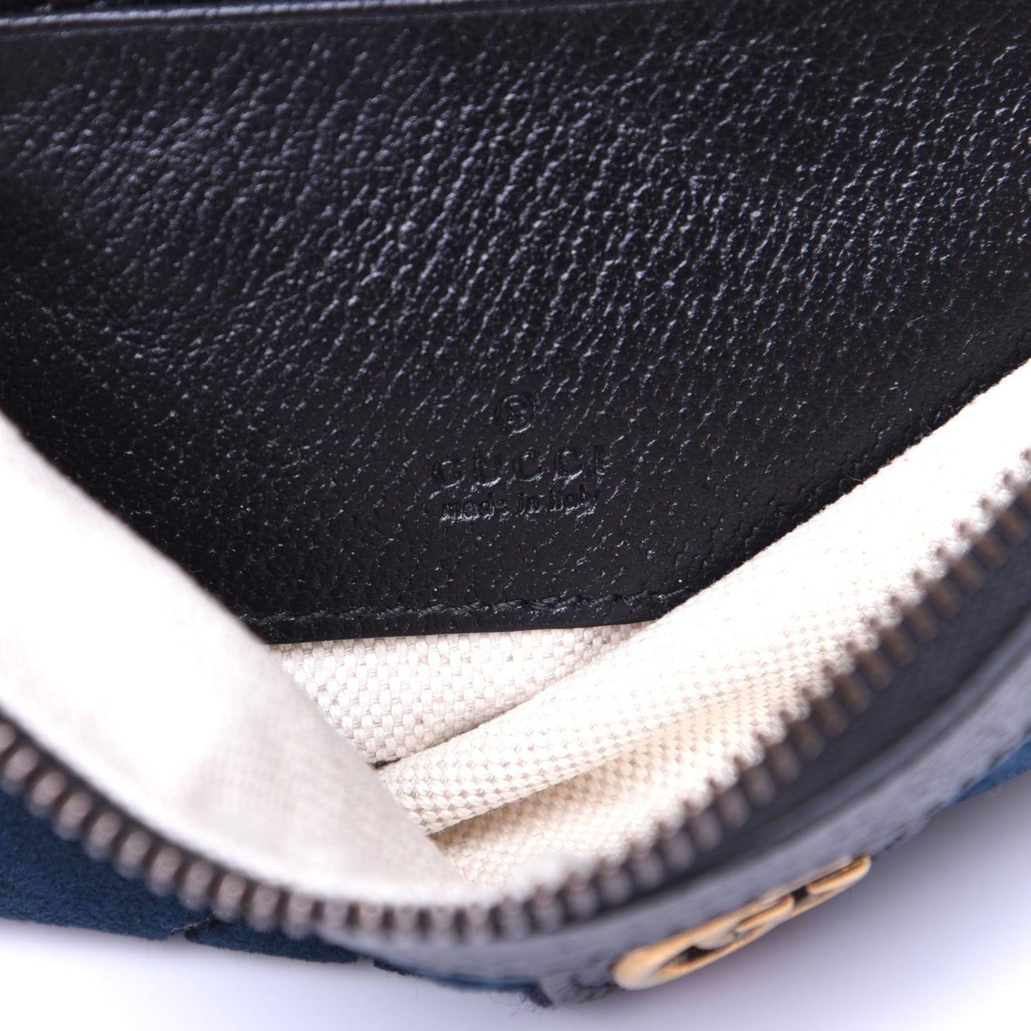 Velvet GG Monogram Textured Calfskin Web Smartphone Case Blue Beige Black