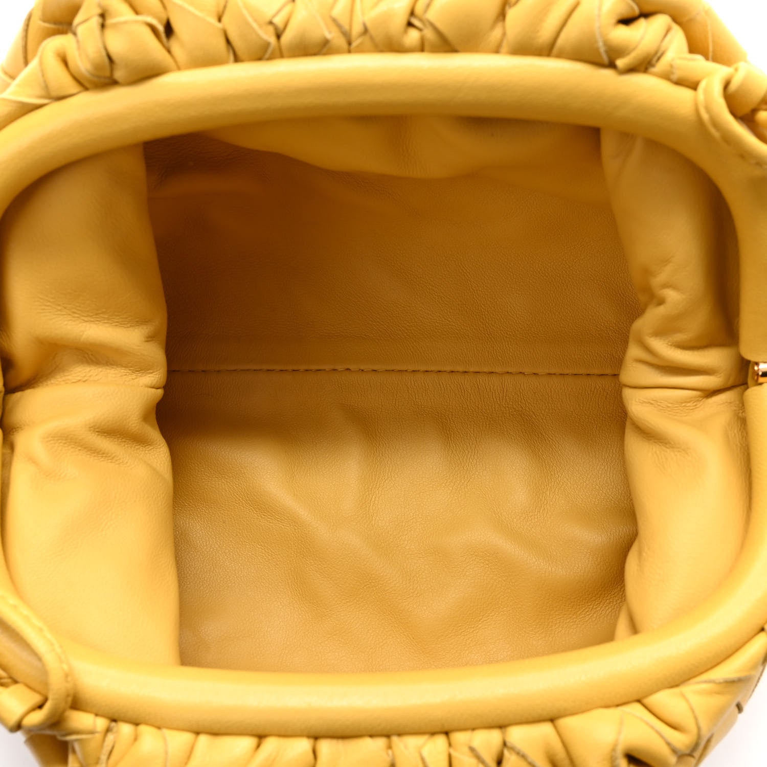 Bottega Veneta Nappa Intrecciato The Mini Pouch Buttercup 5 of 10