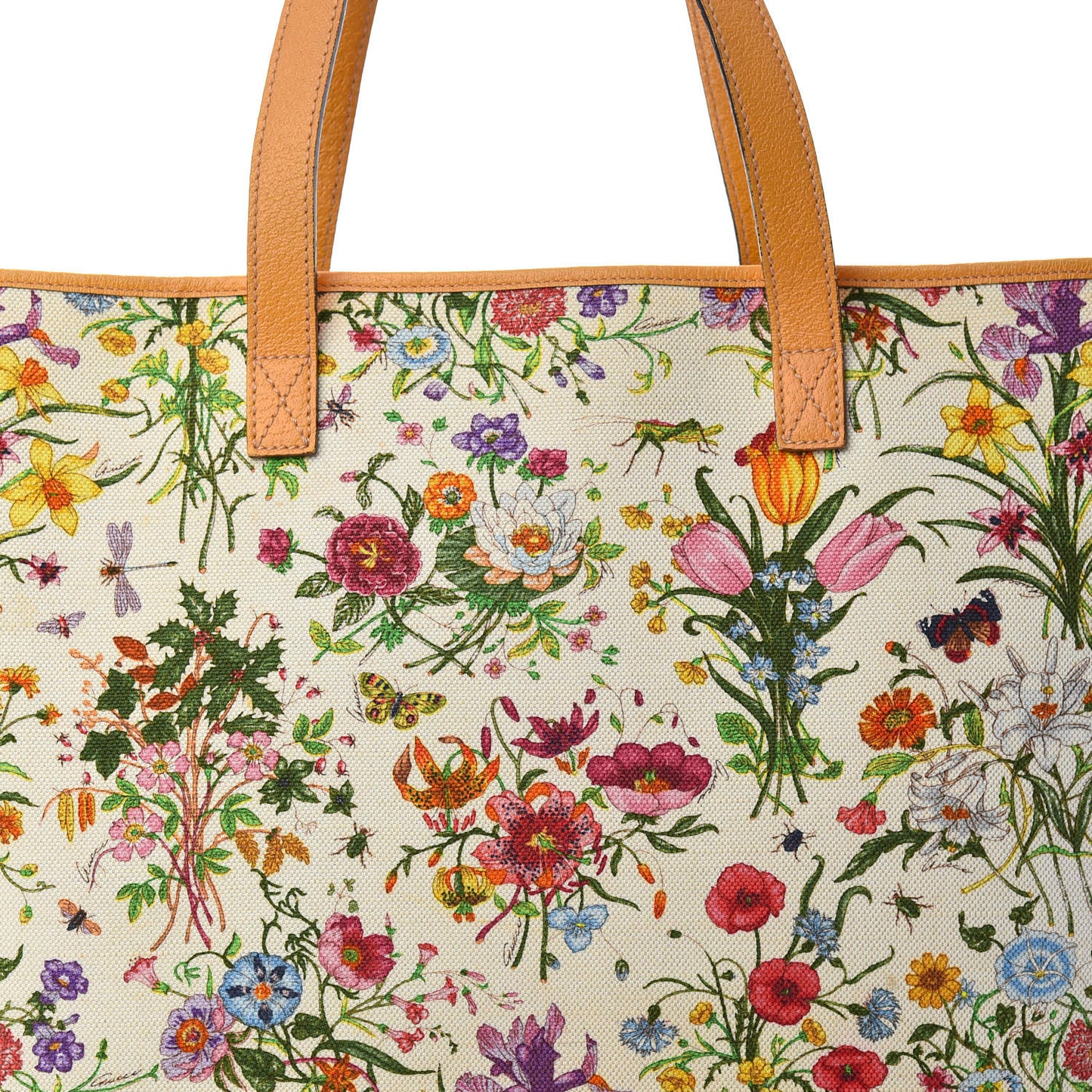 Canvas Large Floral Flora Joy Tote Yellow