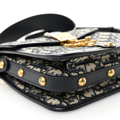 Christian Dior Oblique Square DiorAddict Flap Navy Blue 8 of 13