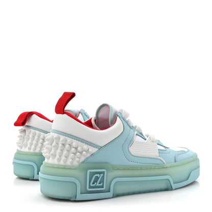 Christian Louboutin Calfskin Spike Astroloubi Donna Low Top Sneaker 36 Mineral White 6 of 9