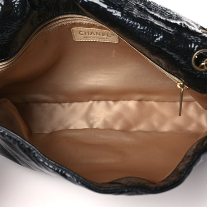 Chanel Vinyl Medium Rock and Chain Flap Black 5 of 10