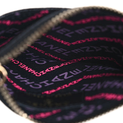 Chanel Caviar Quilted CC Logo Zip Card Holder Black 5 of 9