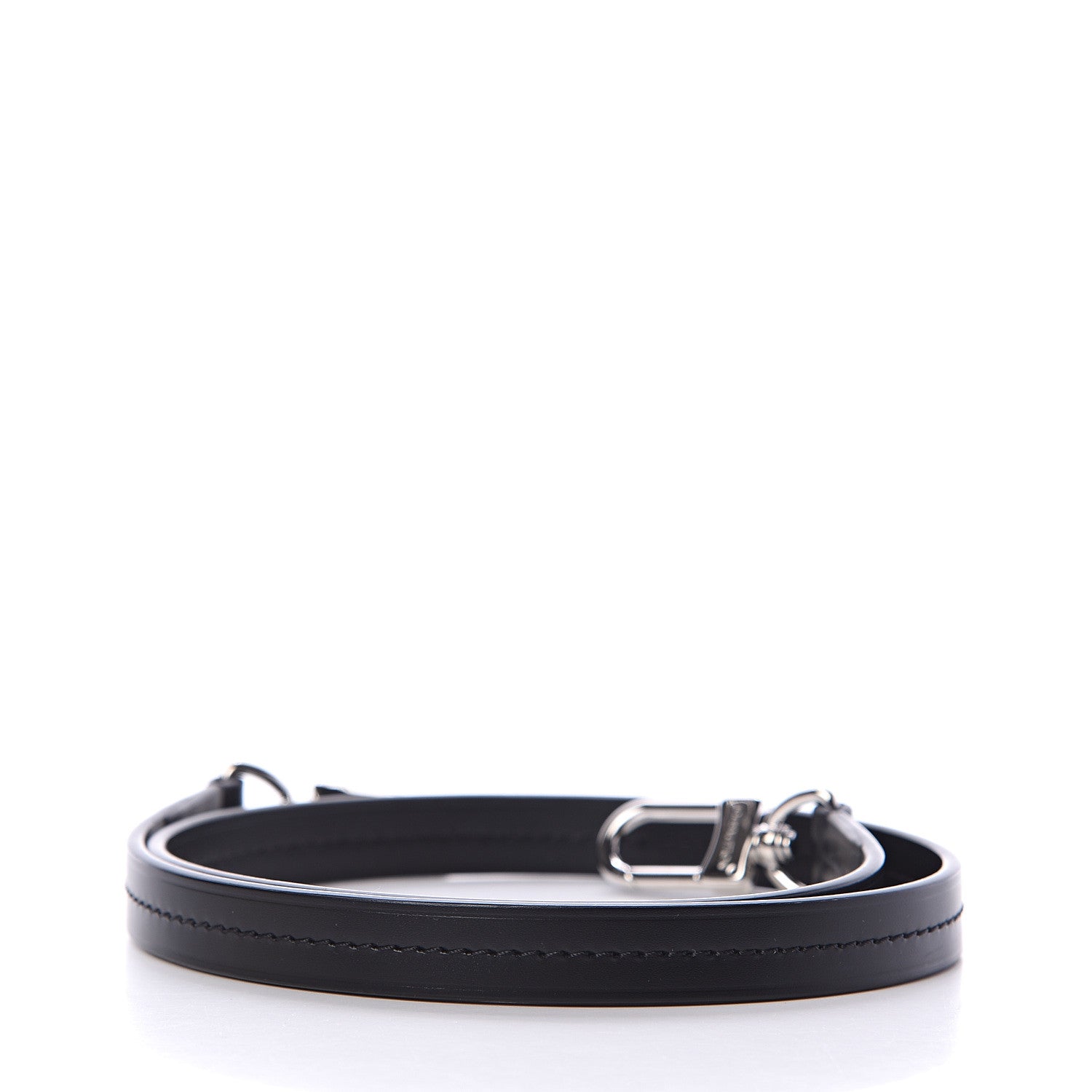 Louis Vuitton Calfskin Alma BB Shoulder Strap Black 2 of 2