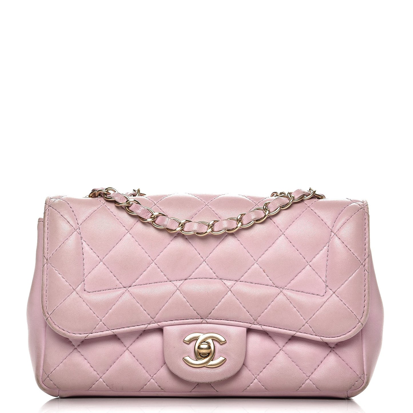 Lambskin Quilted Mini Mademoiselle Chic Flap Pink