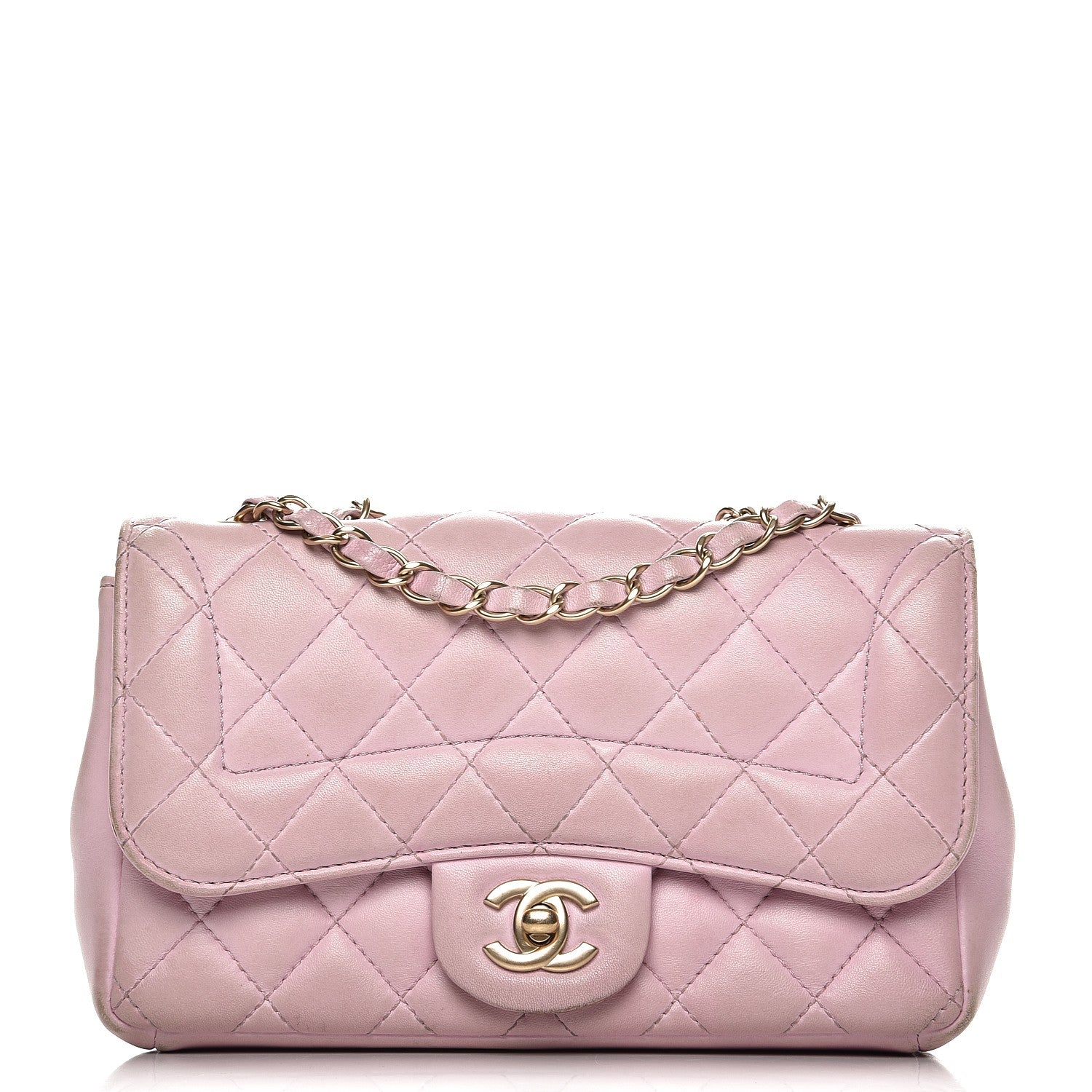 Chanel Lambskin Quilted Mini Mademoiselle Chic Flap Pink 1 of 17