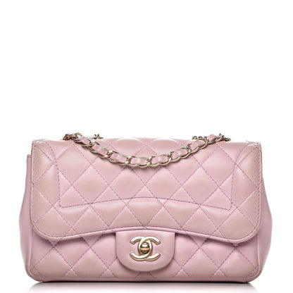 Chanel Lambskin Quilted Mini Mademoiselle Chic Flap Pink 1 of 17