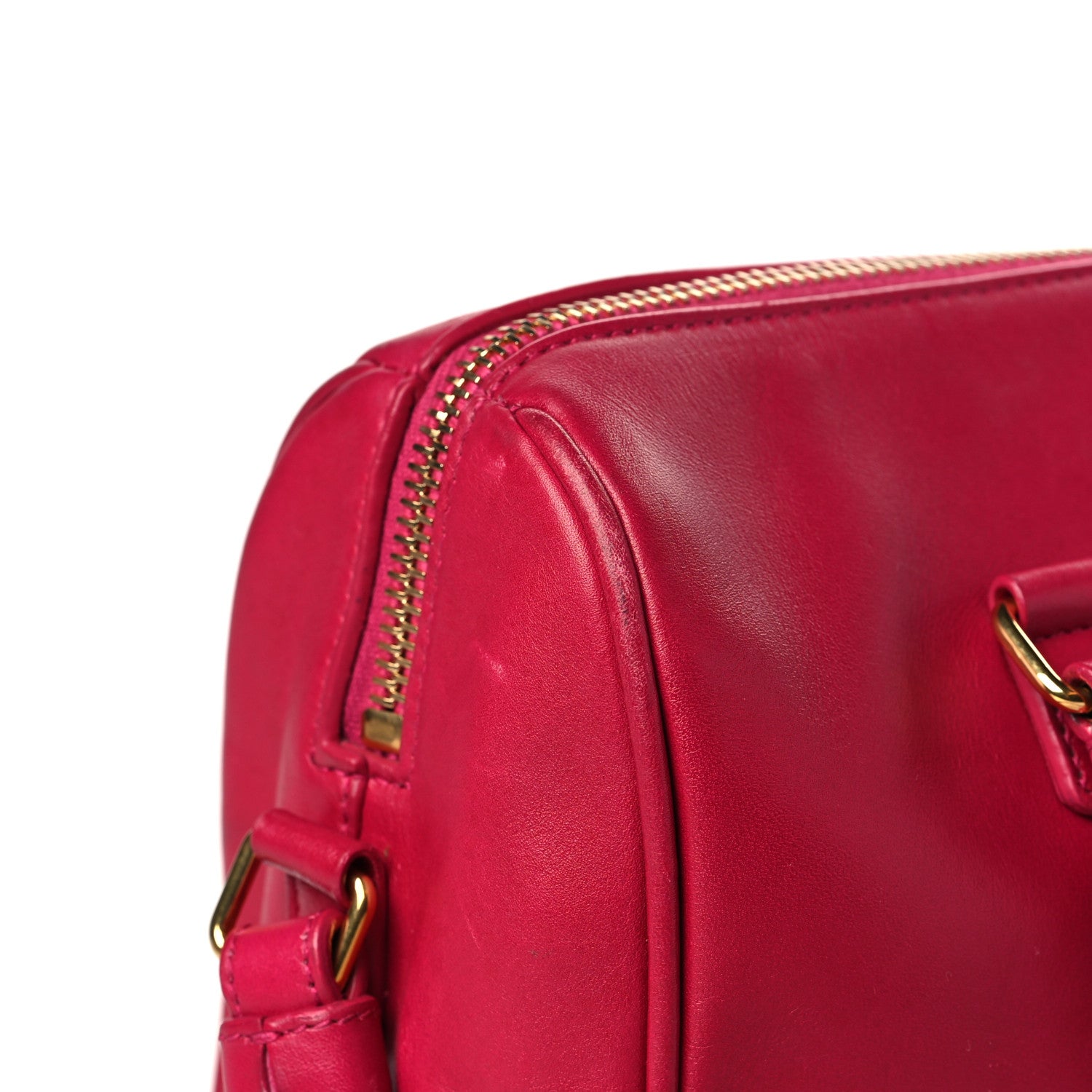 Saint Laurent Calfskin Classic Duffle Fuchsia 13 of 14