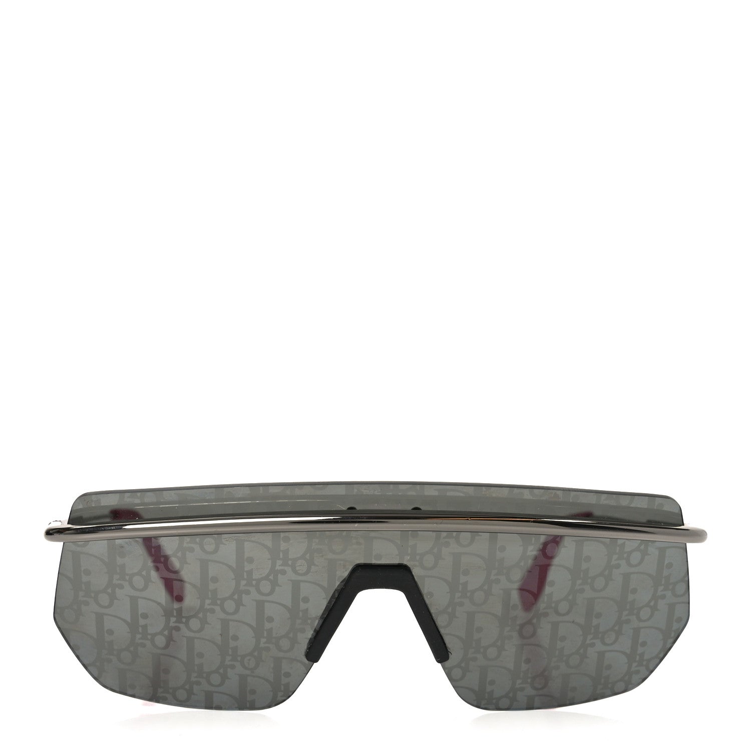 Christian Dior Metal Oblique DiorMotion M1I Mask Sunglasses Grey Pink 2 of 7