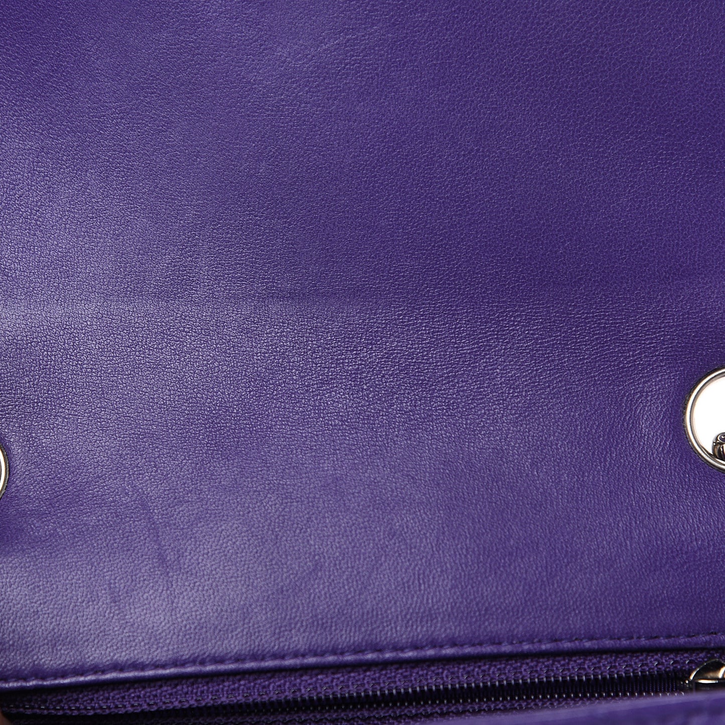 Lambskin Quilted Mini Square Flap Purple