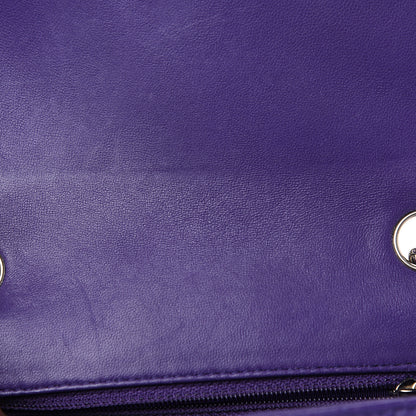 Chanel Lambskin Quilted Mini Square Flap Purple 12 of 15