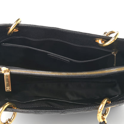 Chanel Caviar Quilted Grand Shopping Tote GST Black 4 of 8