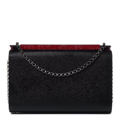 Christian Louboutin Patent Calfskin Crystal Vanite Small Clutch Black 1 of 4